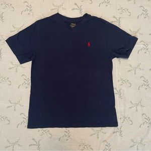 Navy Polo tee L 14-16